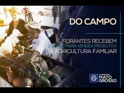 Feirantes recebem espaço para vender produtos da agricultura familiar