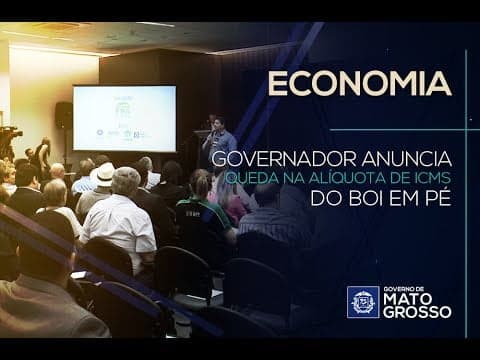 Governador de MT anuncia queda na alíquota de ICMS do boi em pé