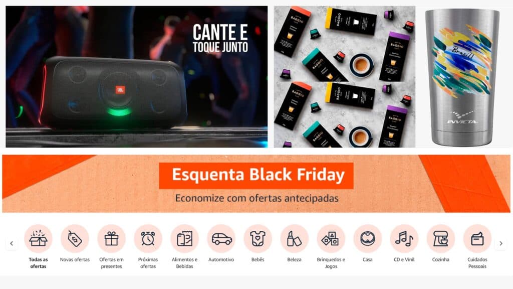 COMEÇOU! Esquenta Black Friday da Amazon, veja a oferta do dia