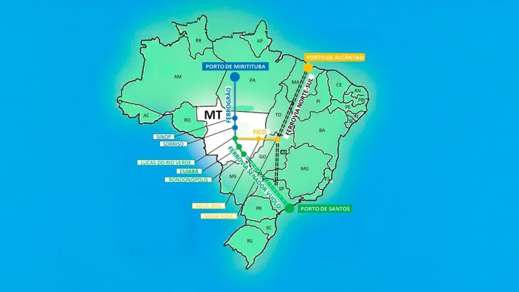 CNA afirma que ferrovias podem reduzir custos de transporte do agro, MT será nova fronteira