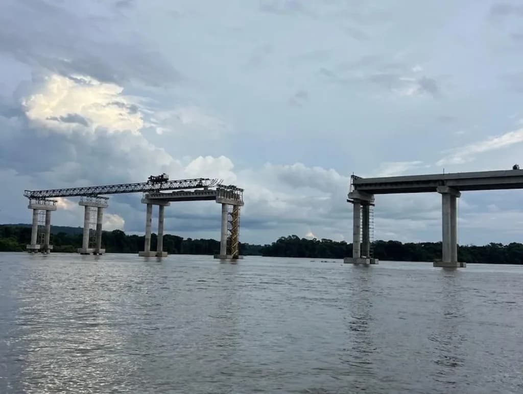 Mato Grosso: Maior ponte do estado atinge 60% de conclusão sobre o Rio Juruena
