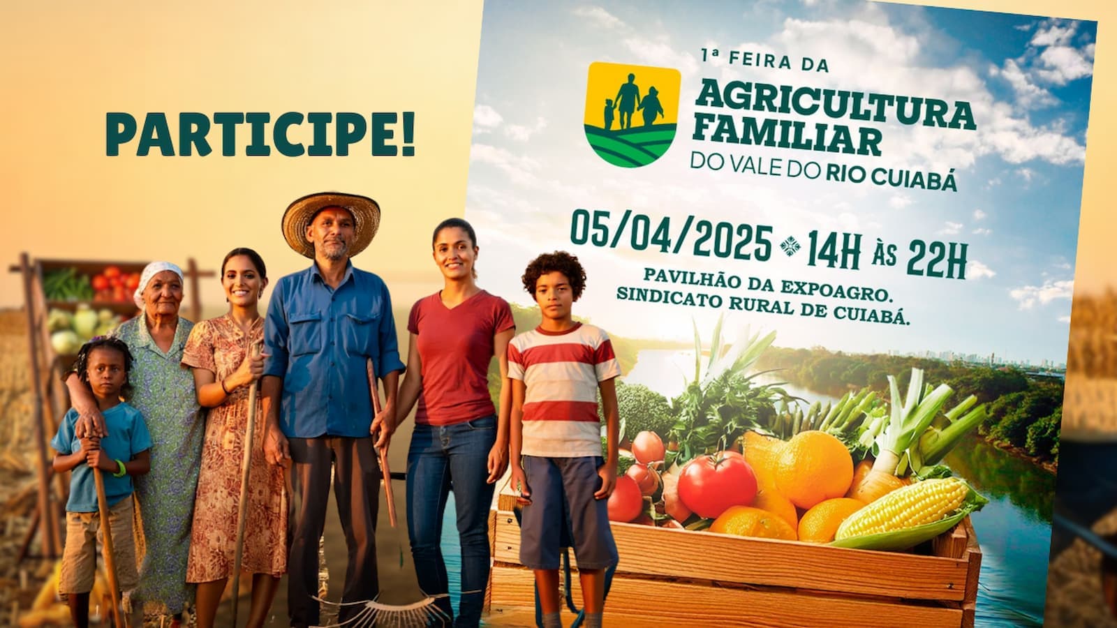 1ª Feira da Agricultura Familiar do Vale do Rio Cuiabá acontece neste sábado(05)