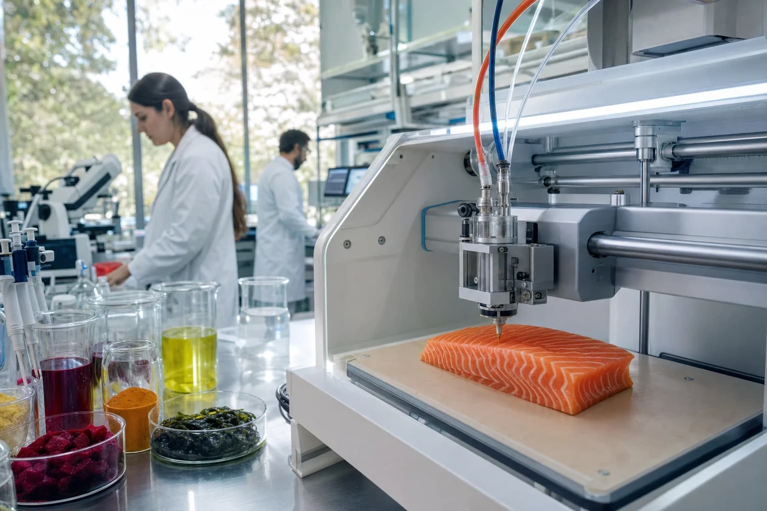 Embrapa produz salmão, caviar e lula veganos com impressoras 3D