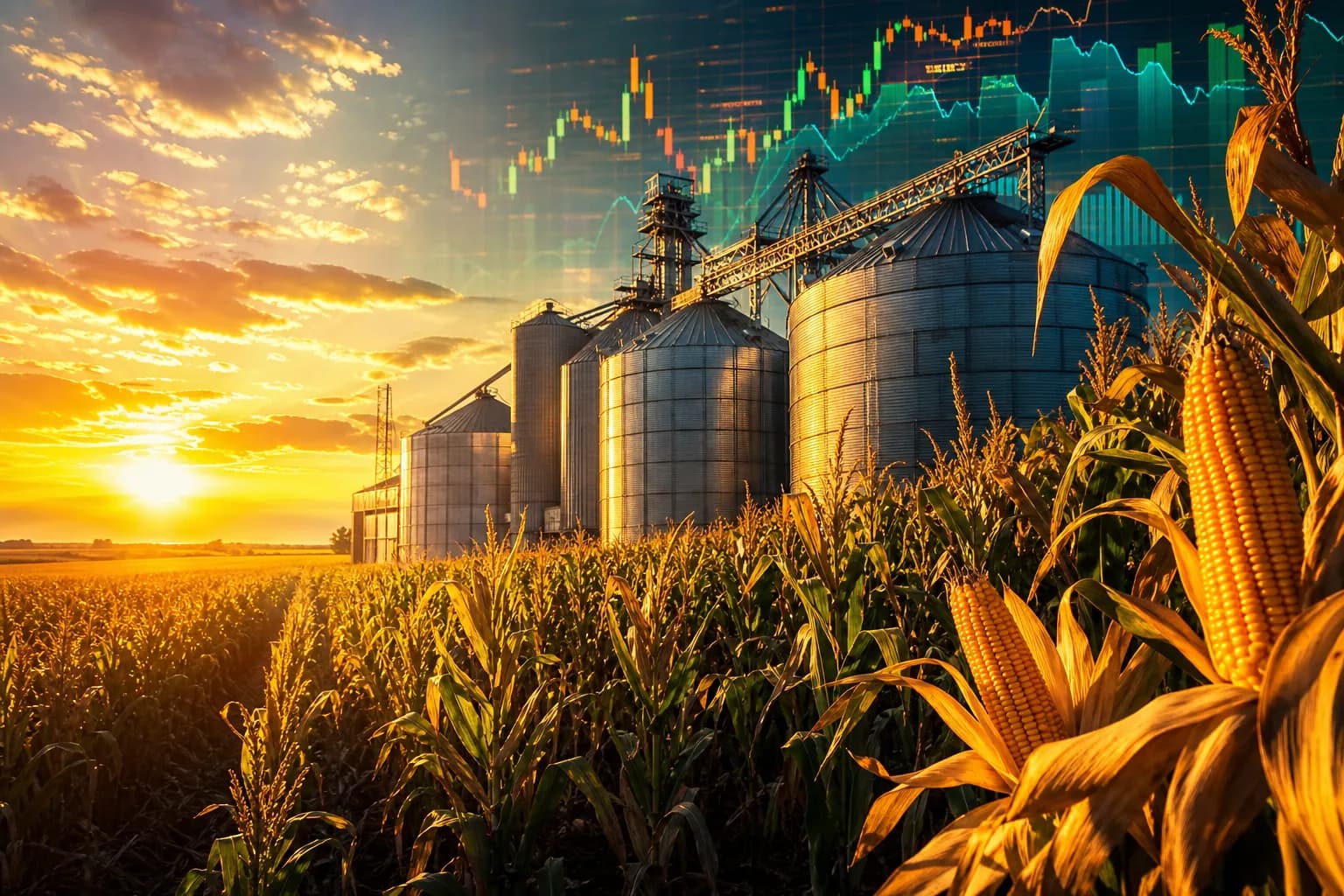 O rali do clima em Chicago e a pressão do Brent a US$ 88: Grãos abrem a semana em forte alta
