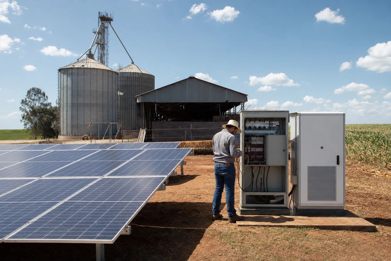 Leilão de baterias pode baratear energia no campo