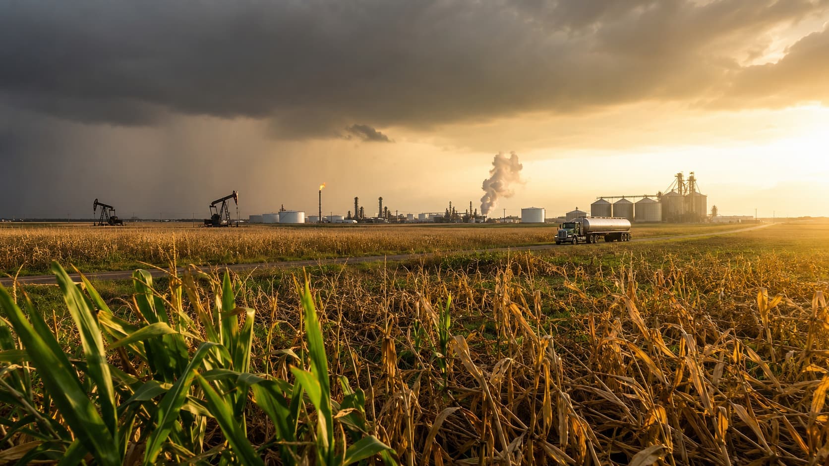 O Brent dispara acima de US$ 94, o tarifaço de 25% no radar e o clima dividido no Corn Belt