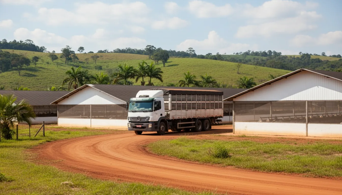 Frango e frete rodoviário pressionam margens do produtor em 2026