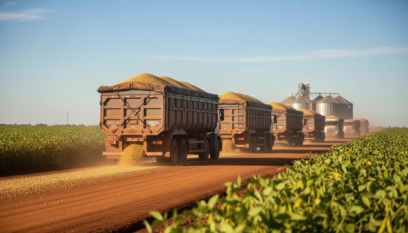 Logística no agronegócio e as perdas no transporte de grãos