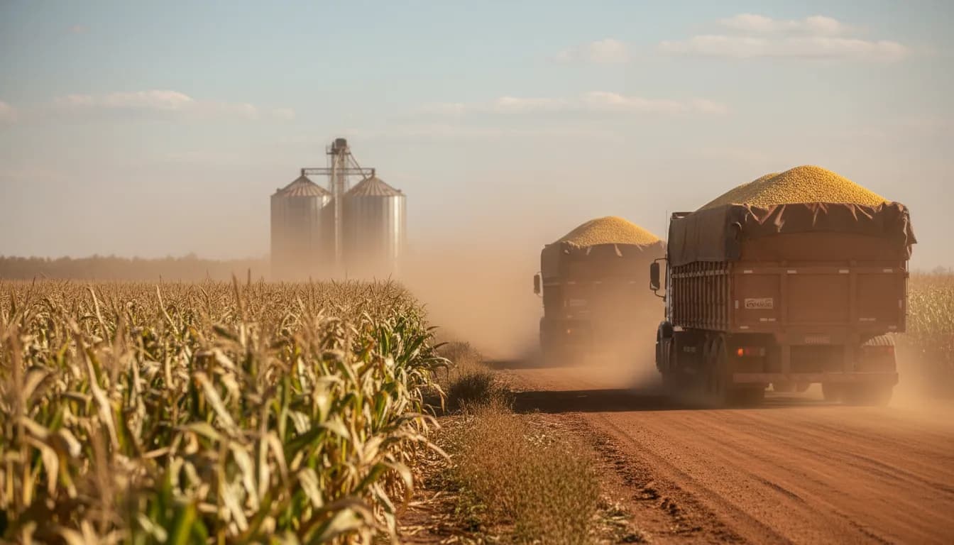 Milho sente o peso do frete mesmo sem novas tarifas confirmadas