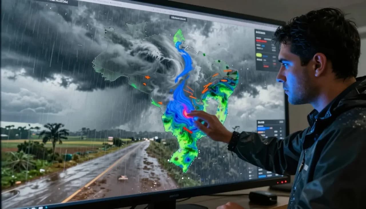 Previsão do tempo: Frente fria e ciclone trazem risco de chuvas fortes ao Sul