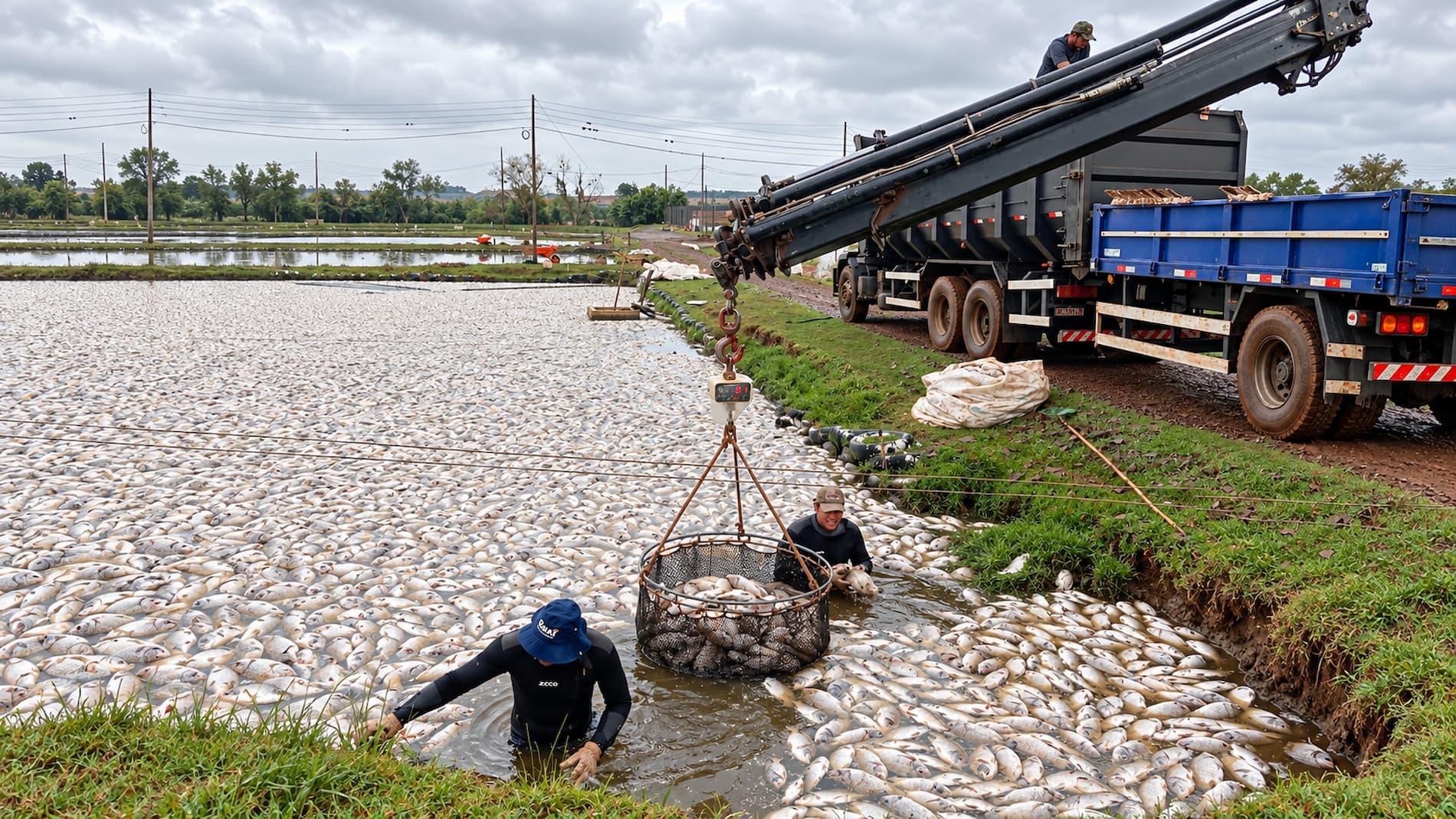 Apagão mata 450 mil peixes no Paraná e deixa prejuízo de R$ 2,5 milhões em piscicultura