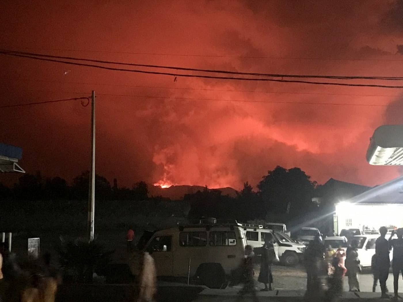 vulc&atilde;o Nyiragongo
