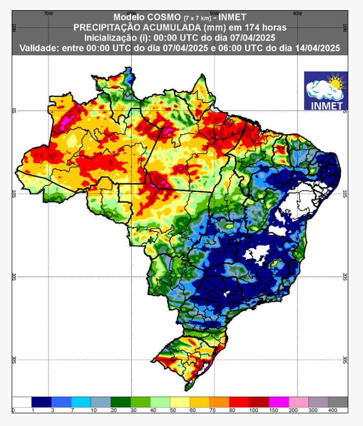 previsão do tempo