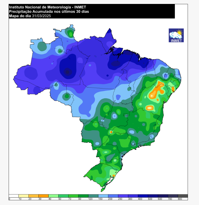 previsão do tempo