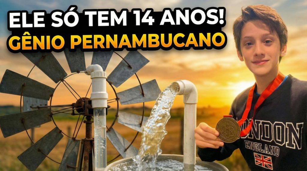 Ele inventou uma bomba d'água eólica com sucata que funciona sem eletricidade