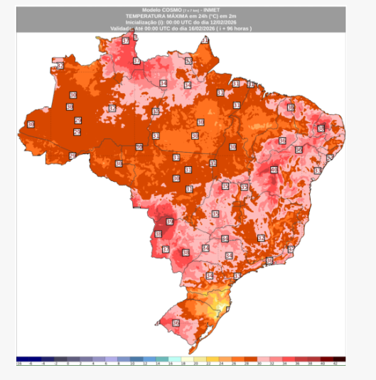 previsão do tempo