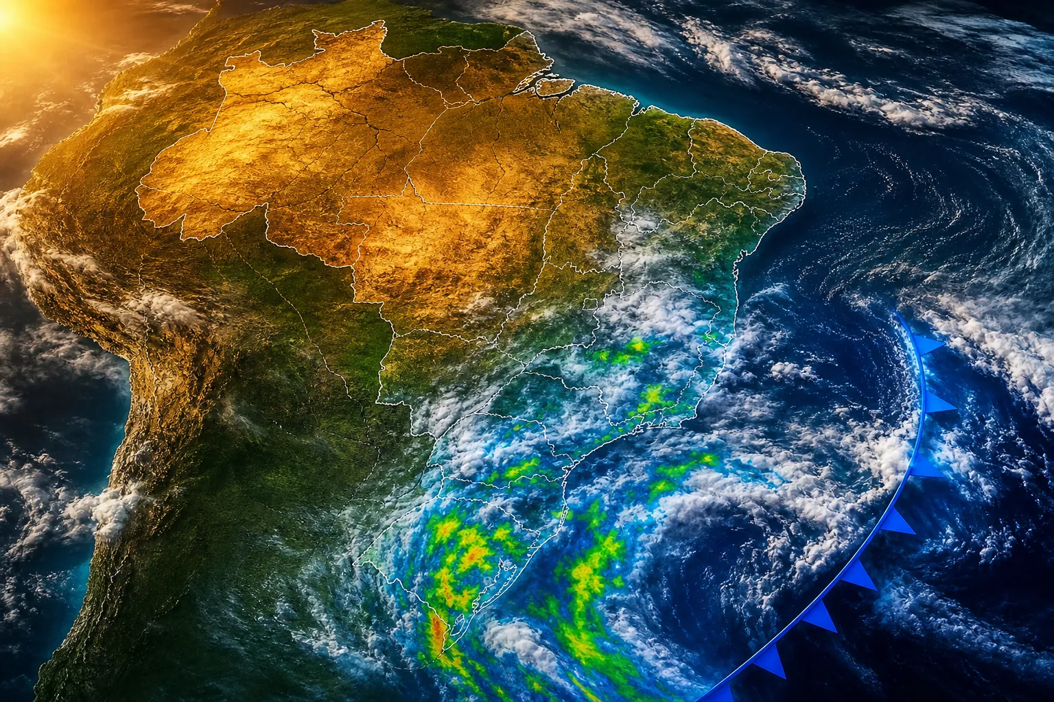 Produtor acompanha nuvens sobre lavoura