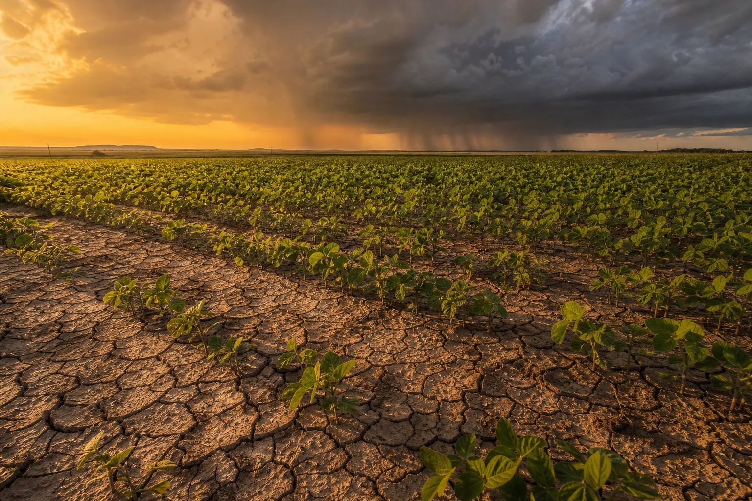 Lavoura brasileira sob risco climático do El Niño Godzilla em 2026