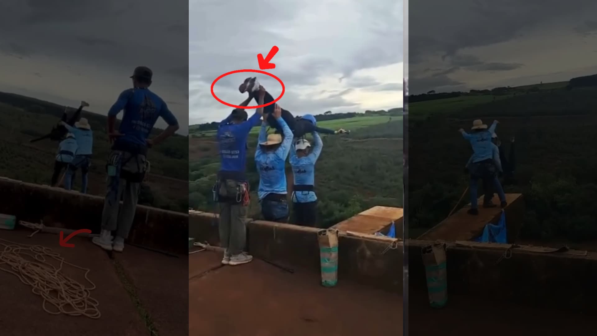 Tragédia em Limeira: Equipe joga mulher sem amarrar corda de segurança em salto de rope jump
