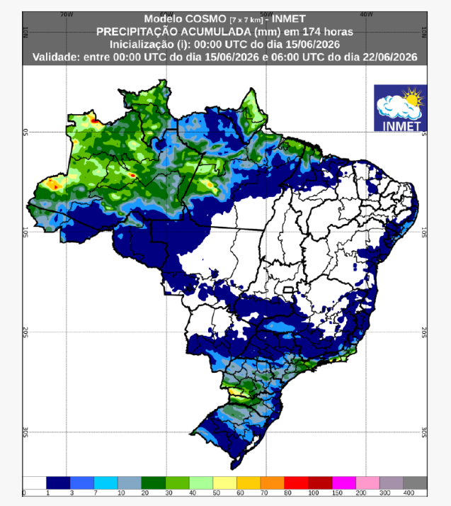 previsão do tempo