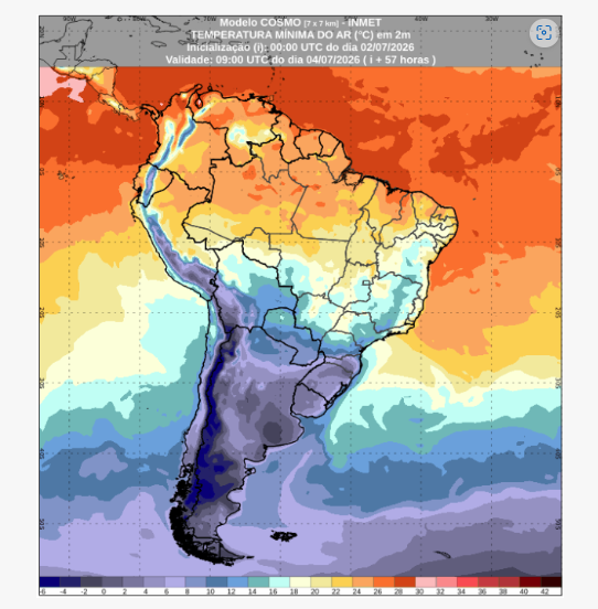 previsão do tempo