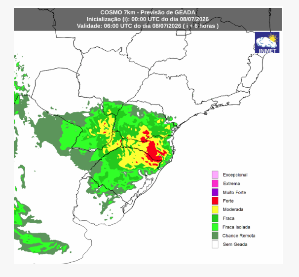 previsão do tempo