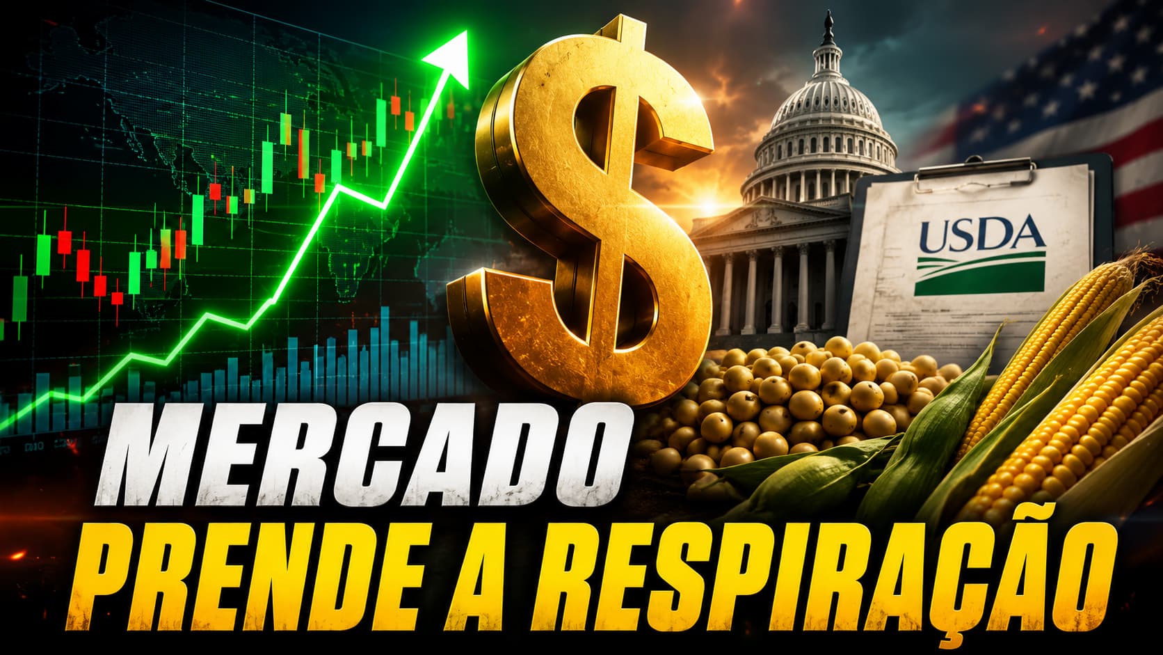 Mercado pisa no freio à espera do USDA! Petróleo a US$ 87 e dólar a R$ 5,11