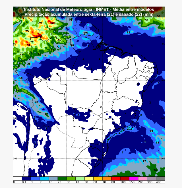 previsão do tempo