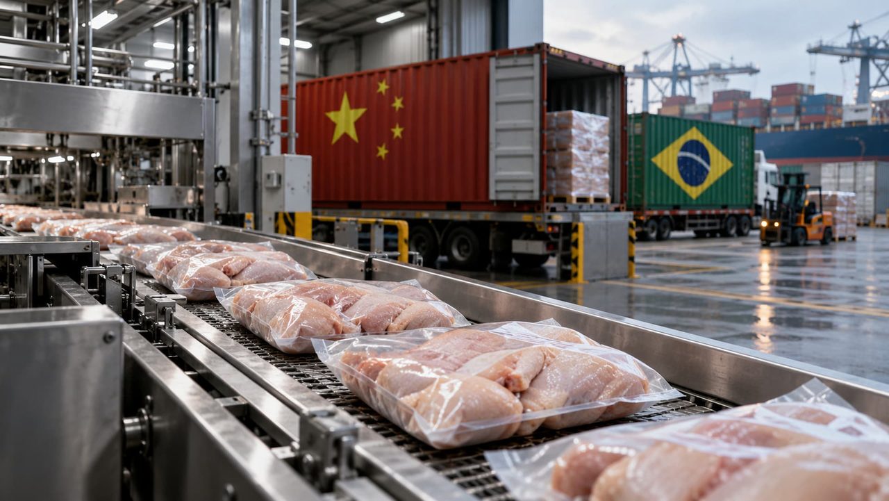 China exporta frango até 20% mais barato e ameaça mercado brasileiro