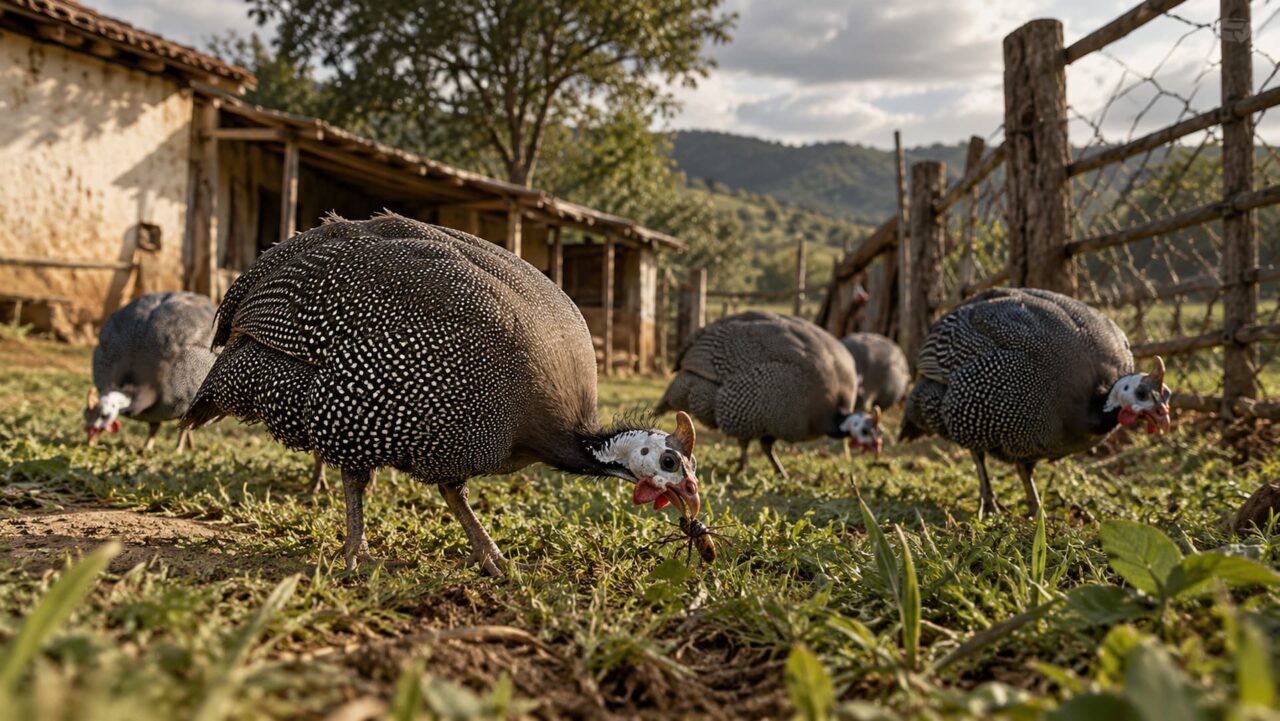 Por que ter galinha-d’angola no quintal pode ser uma excelente ideia